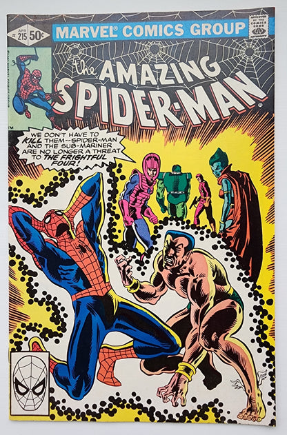 AMAZING SPIDER-MAN #215 1981 NEWSSTAND Amazing Spider-Man MARVEL COMICS
