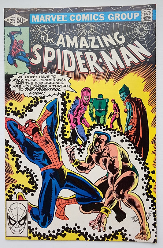 AMAZING SPIDER-MAN #215 1981 NEWSSTAND Amazing Spider-Man MARVEL COMICS