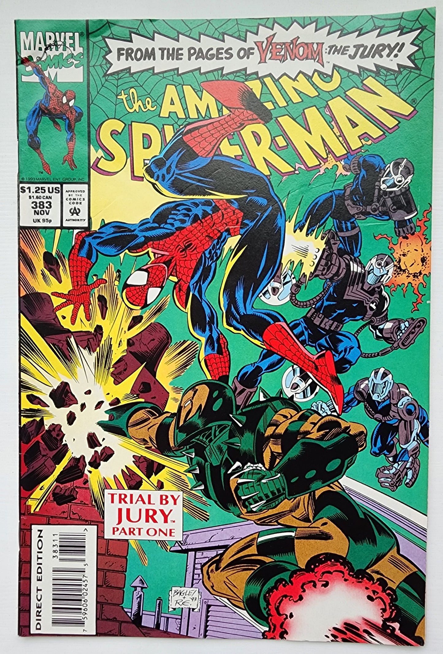 AMAZING SPIDER-MAN #383 1993 Amazing Spider-Man MARVEL COMICS
