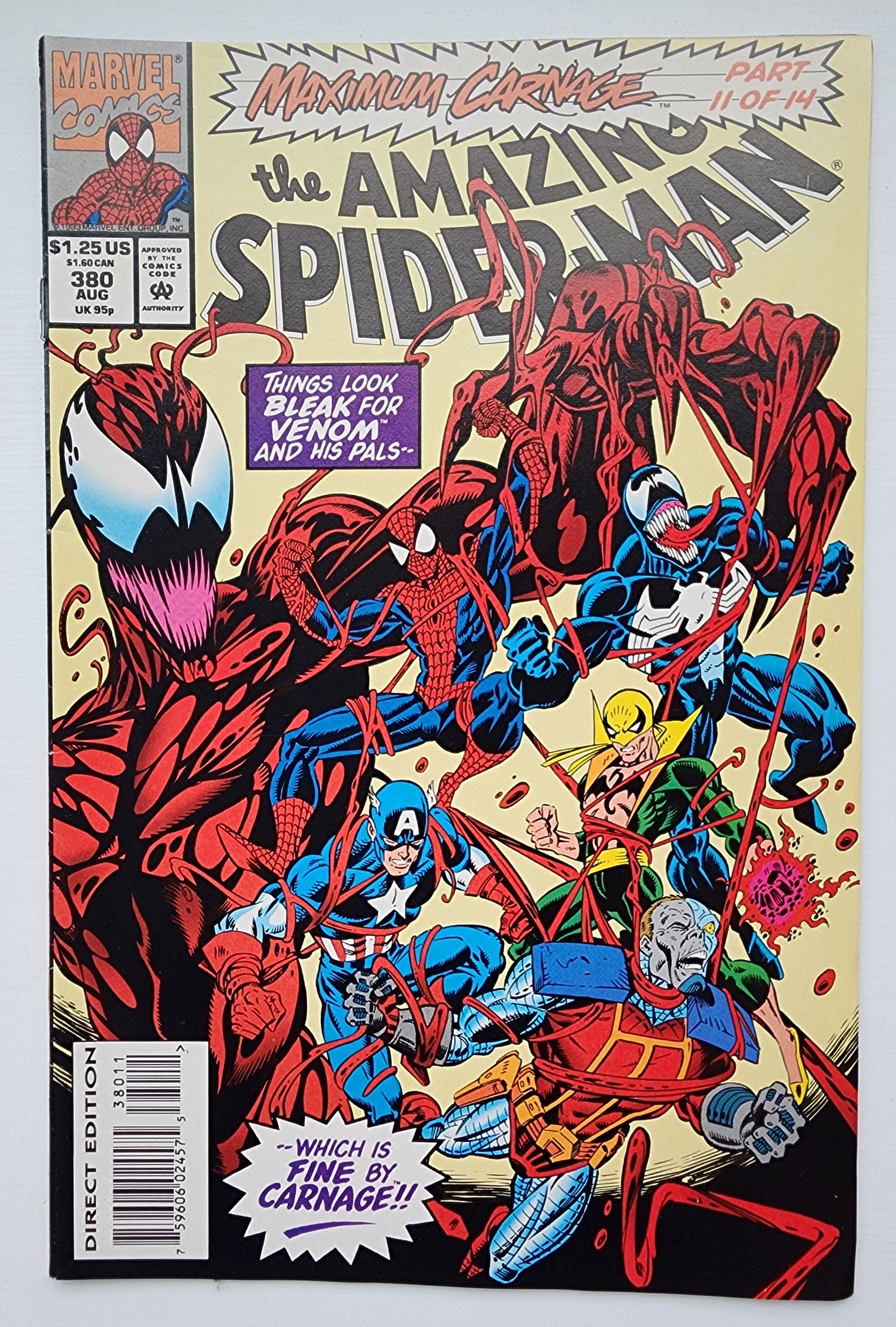 AMAZING SPIDER-MAN #380 1993 Amazing Spider-Man MARVEL COMICS
