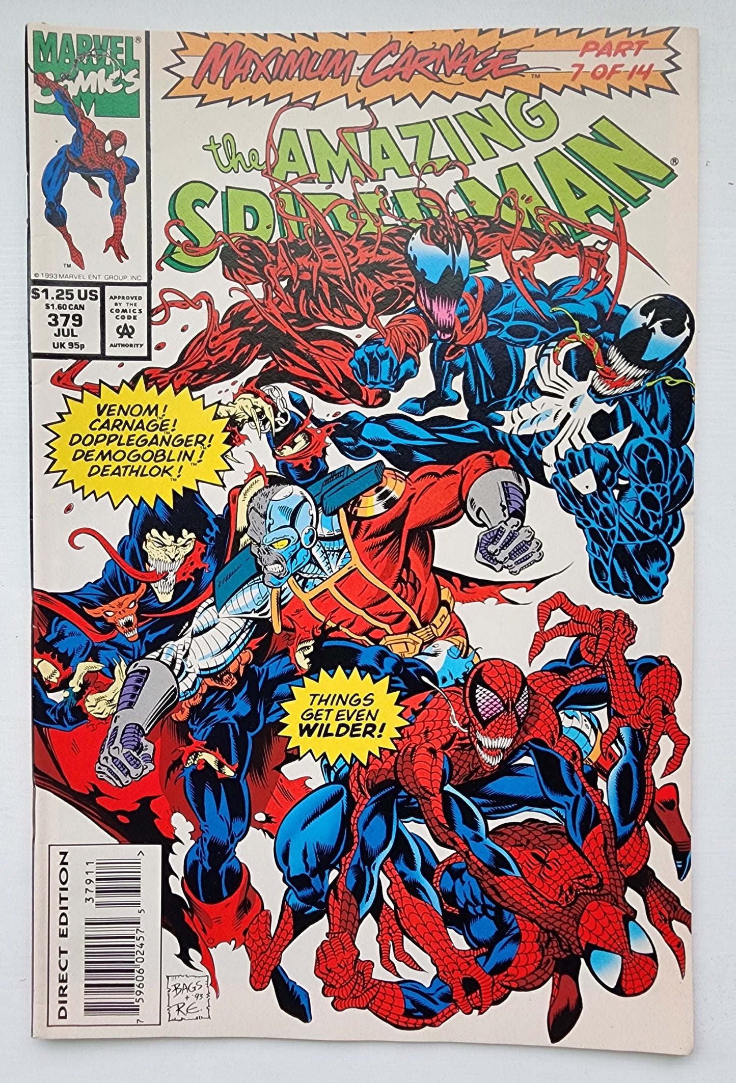 AMAZING SPIDER-MAN #379 1993 Amazing Spider-Man MARVEL COMICS
