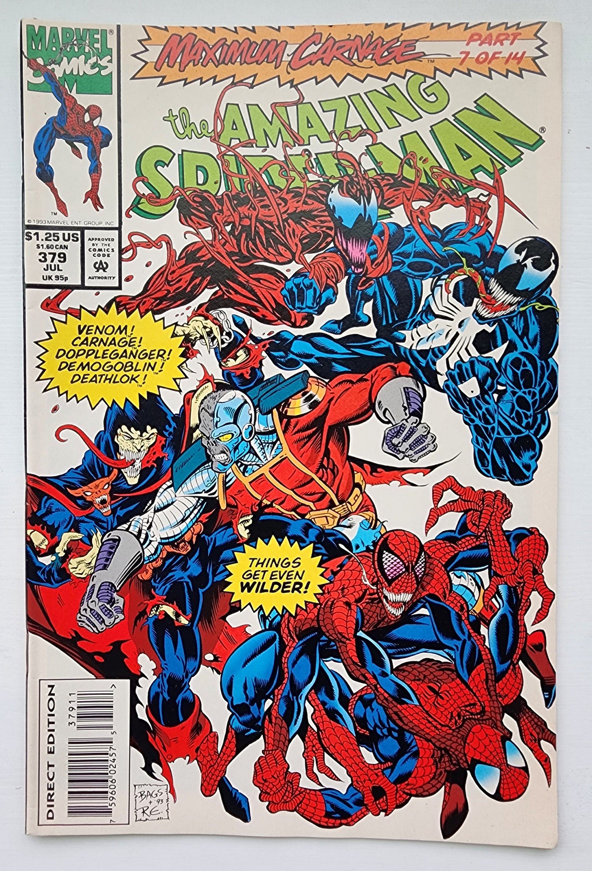AMAZING SPIDER-MAN #379 1993 Amazing Spider-Man MARVEL COMICS