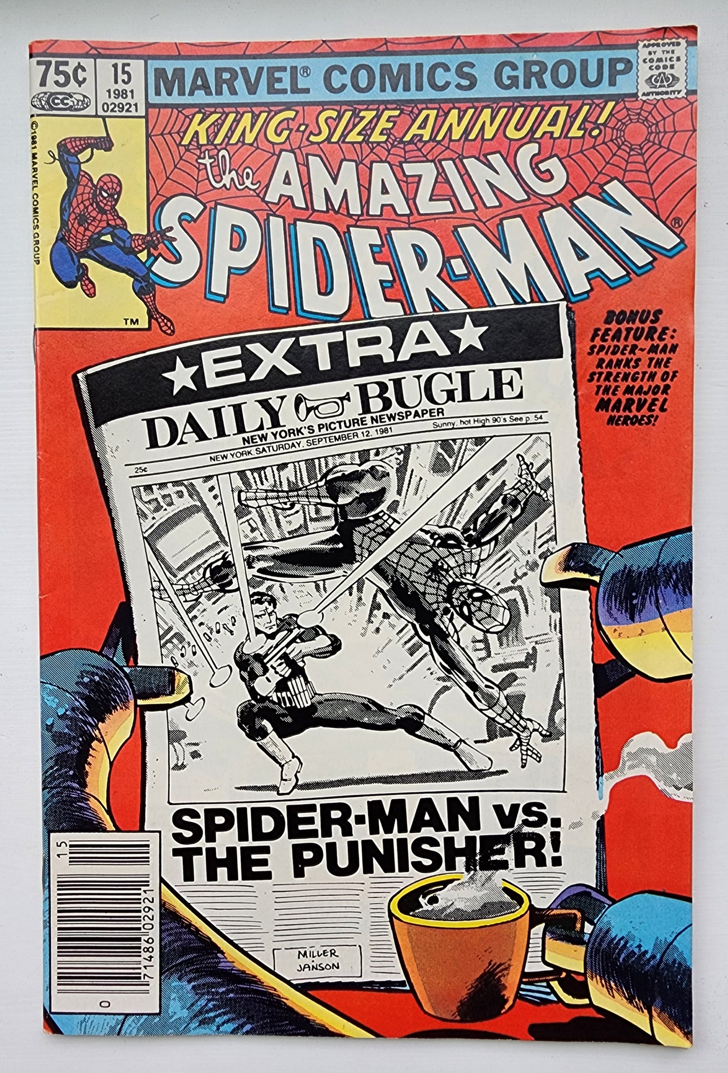 AMAZING SPIDER-MAN ANNUAL #15 1981 NEWSSTAND Amazing Spider-Man MARVEL COMICS