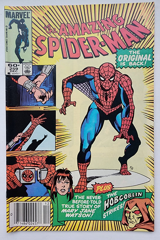AMAZING SPIDER-MAN #259 1984 NEWSSTAND (ORIGIN MARY JANE WATSON) Amazing Spider-Man MARVEL COMICS