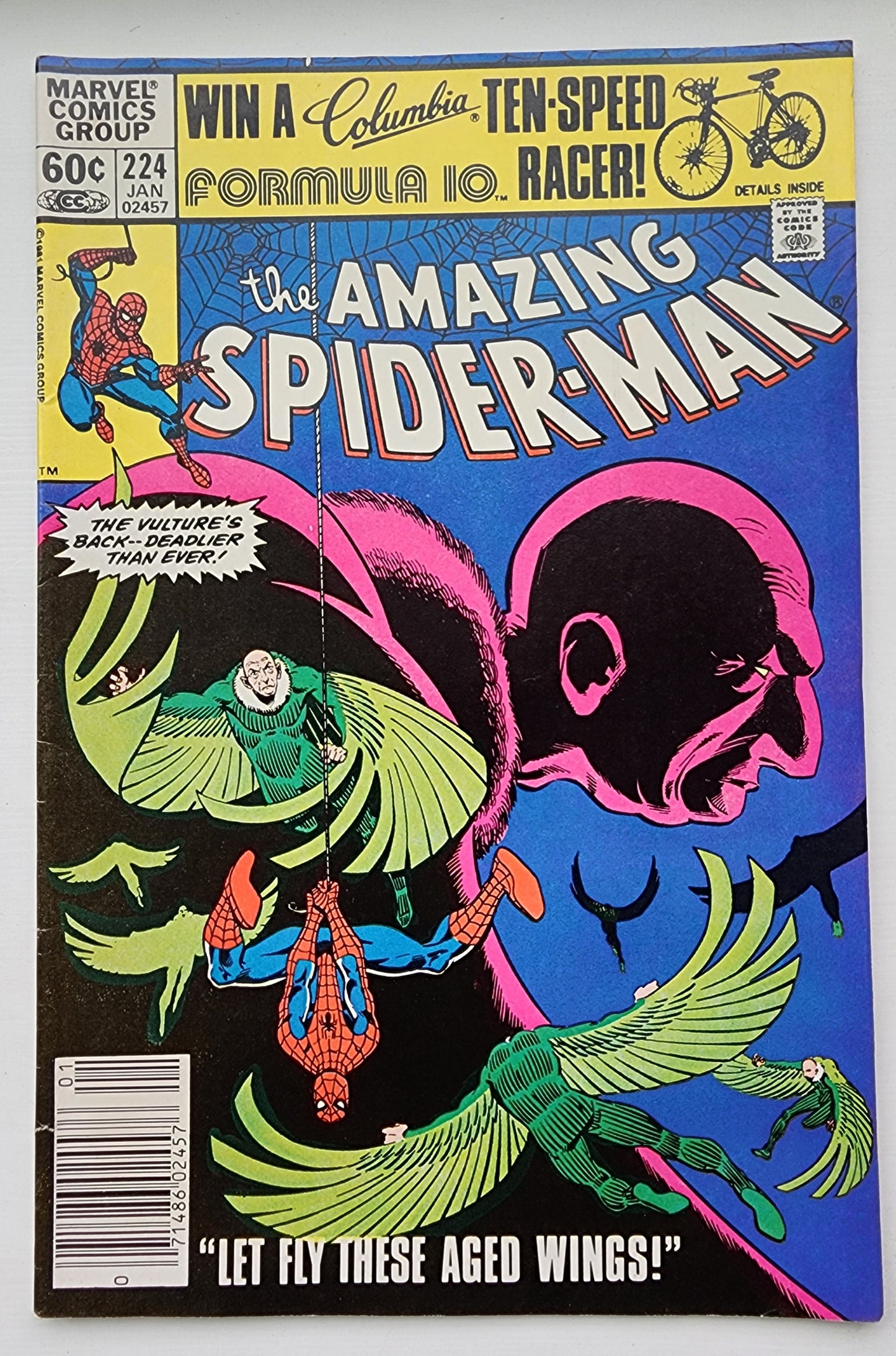 AMAZING SPIDER-MAN #224 1982 NEWSSTAND Amazing Spider-Man MARVEL COMICS