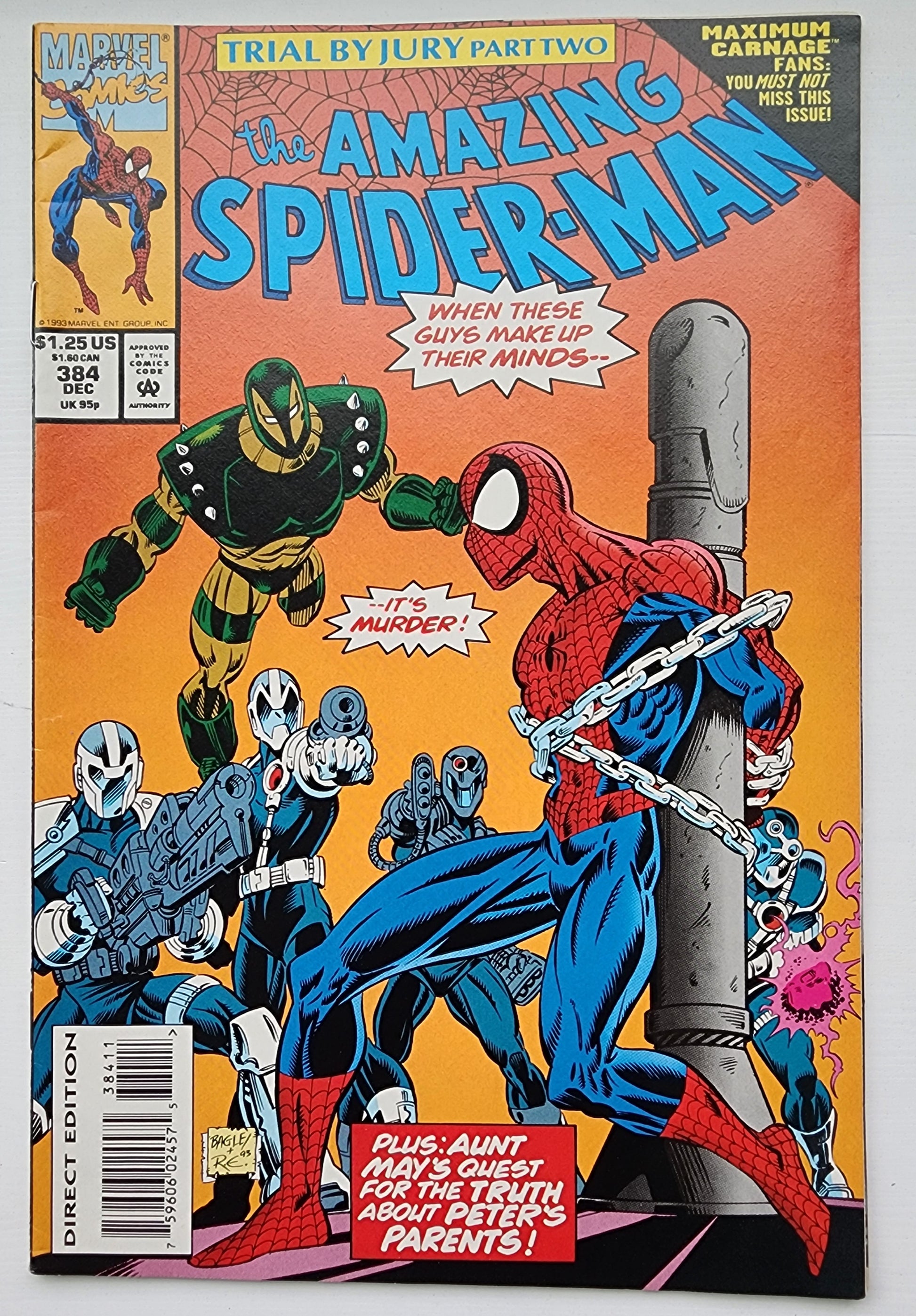 AMAZING SPIDER-MAN #384 1994 Amazing Spider-Man MARVEL COMICS