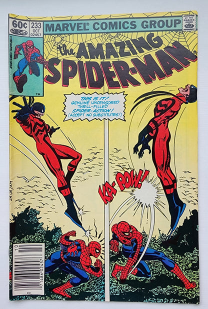 AMAZING SPIDER-MAN #233 1982 NEWSSTAND Amazing Spider-Man MARVEL COMICS