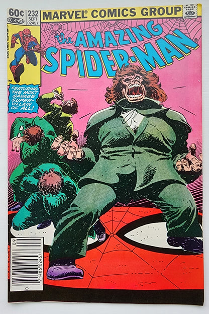 AMAZING SPIDER-MAN #232 1982 NEWSSTAND Amazing Spider-Man MARVEL COMICS