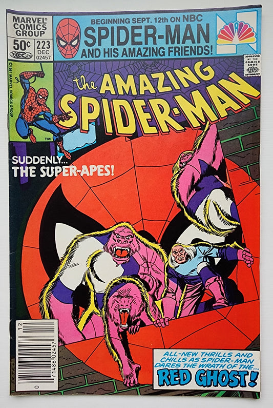 AMAZING SPIDER-MAN #223 1981 NEWSSTAND Amazing Spider-Man MARVEL COMICS