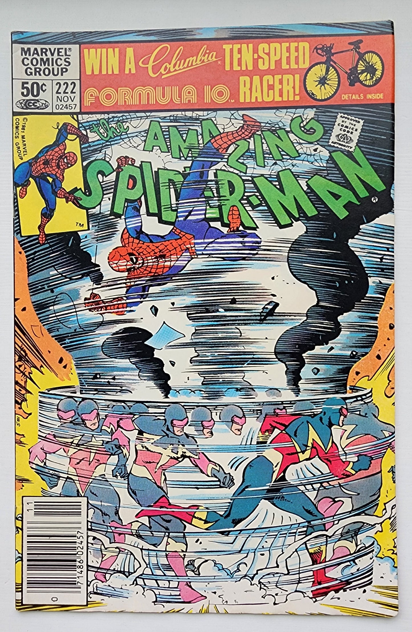 AMAZING SPIDER-MAN #222 1981 NEWSSTAND (1ST JAMES SANDERS AS SPEED DEMON) Amazing Spider-Man MARVEL COMICS