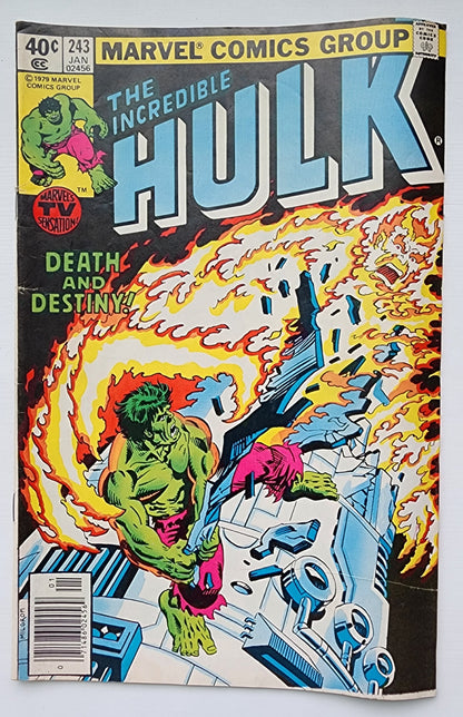 INCREDIBLE HULK #243 1980 NEWSSTAND Incredible Hulk MARVEL COMICS
