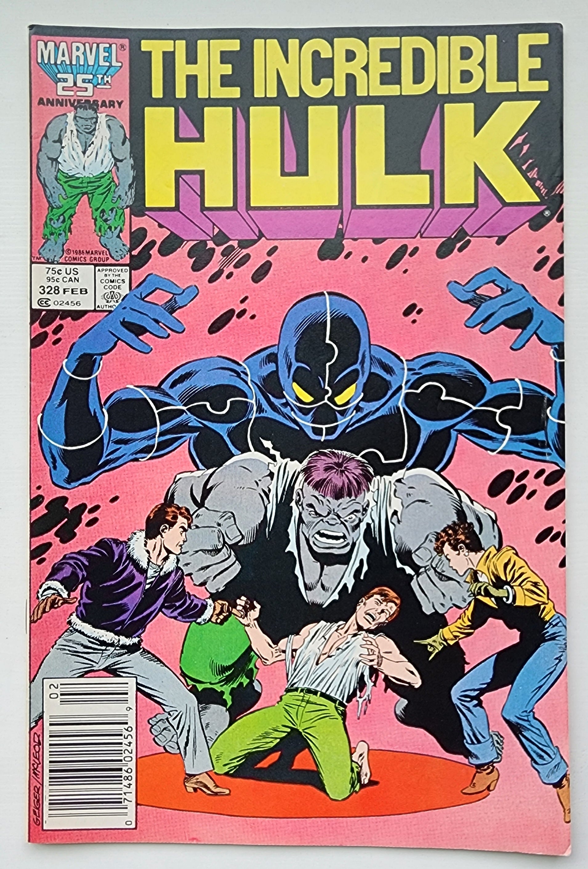 INCREDIBLE HULK #328 1987 NEWSSTAND Incredible Hulk MARVEL COMICS