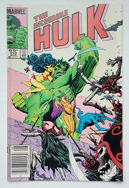 INCREDIBLE HULK #310 1985 NEWSSTAND Incredible Hulk MARVEL COMICS