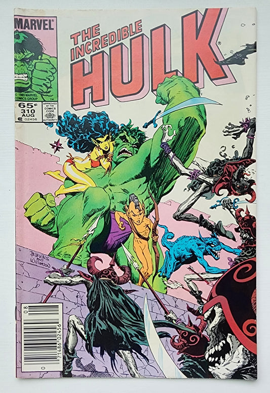 INCREDIBLE HULK #310 1985 NEWSSTAND Incredible Hulk MARVEL COMICS