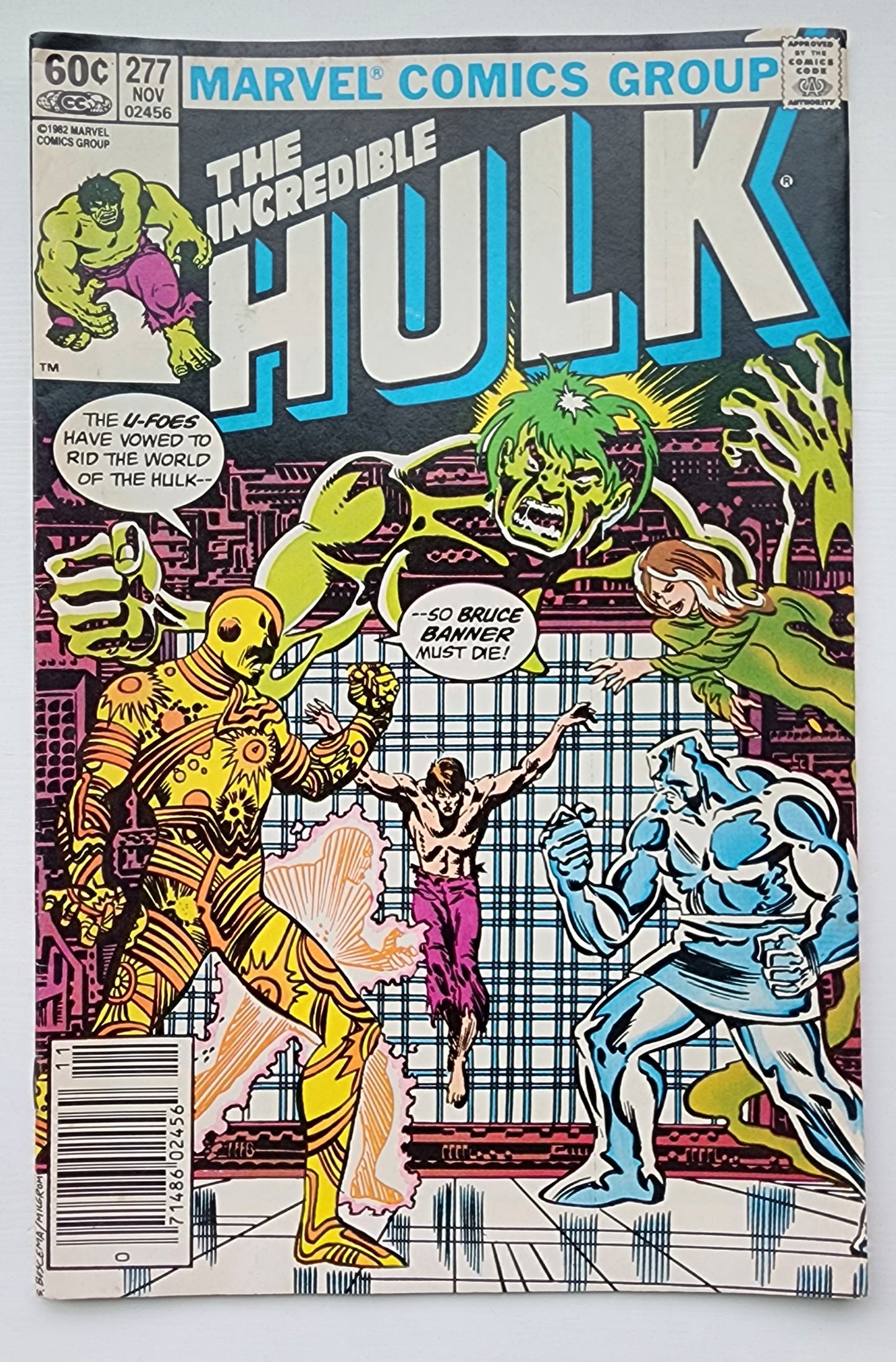 INCREDIBLE HULK #277 1982 NEWSSTAND Incredible Hulk MARVEL COMICS