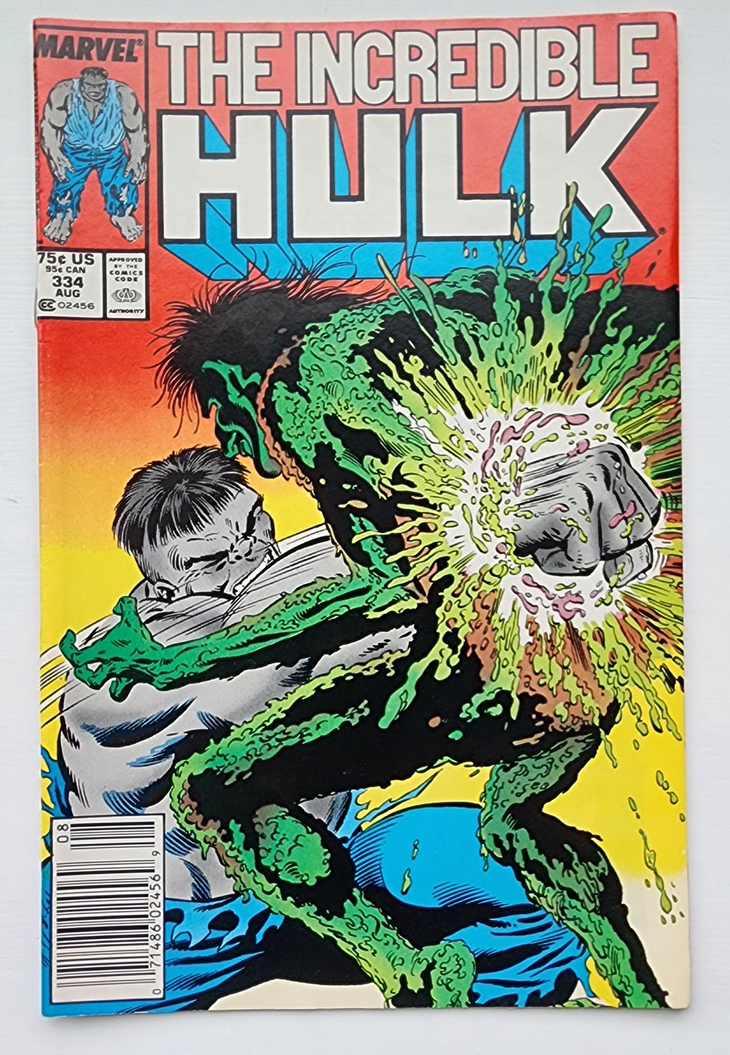 INCREDIBLE HULK #334 1987 NEWSSTAND TODD MCFARLANE COVER Incredible Hulk MARVEL COMICS