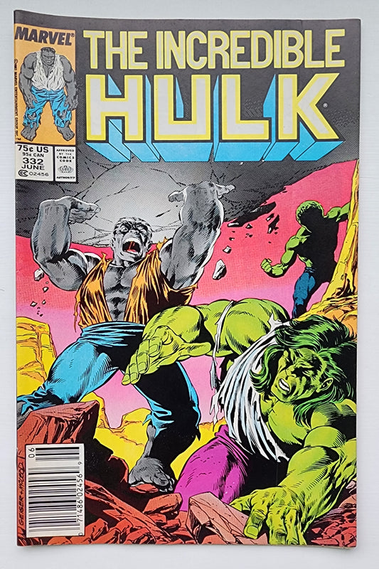 INCREDIBLE HULK #332 1987 NEWSSTAND TODD MCFARLANE COVER Incredible Hulk MARVEL COMICS