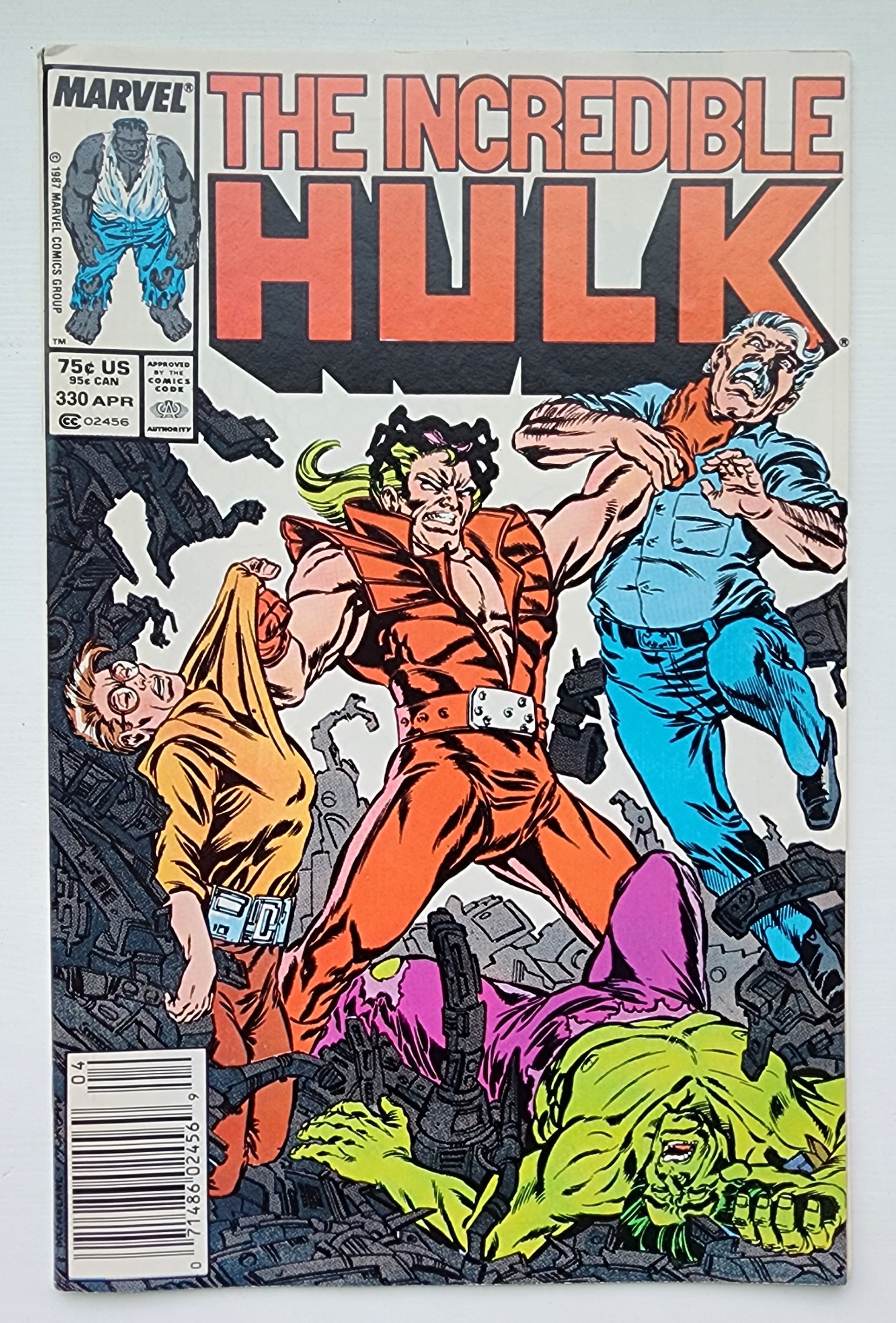 INCREDIBLE HULK #330 1987 NEWSSTAND TODD MCFARLANE COVER Incredible Hulk MARVEL COMICS