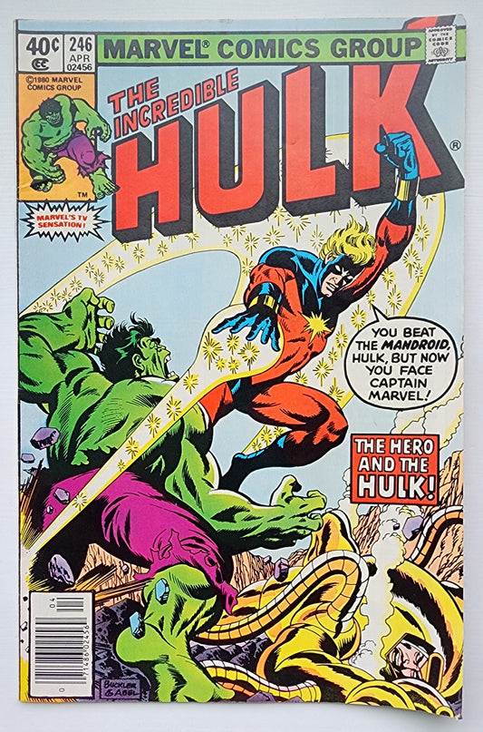 INCREDIBLE HULK #246 1980 NEWSSTAND Incredible Hulk MARVEL COMICS
