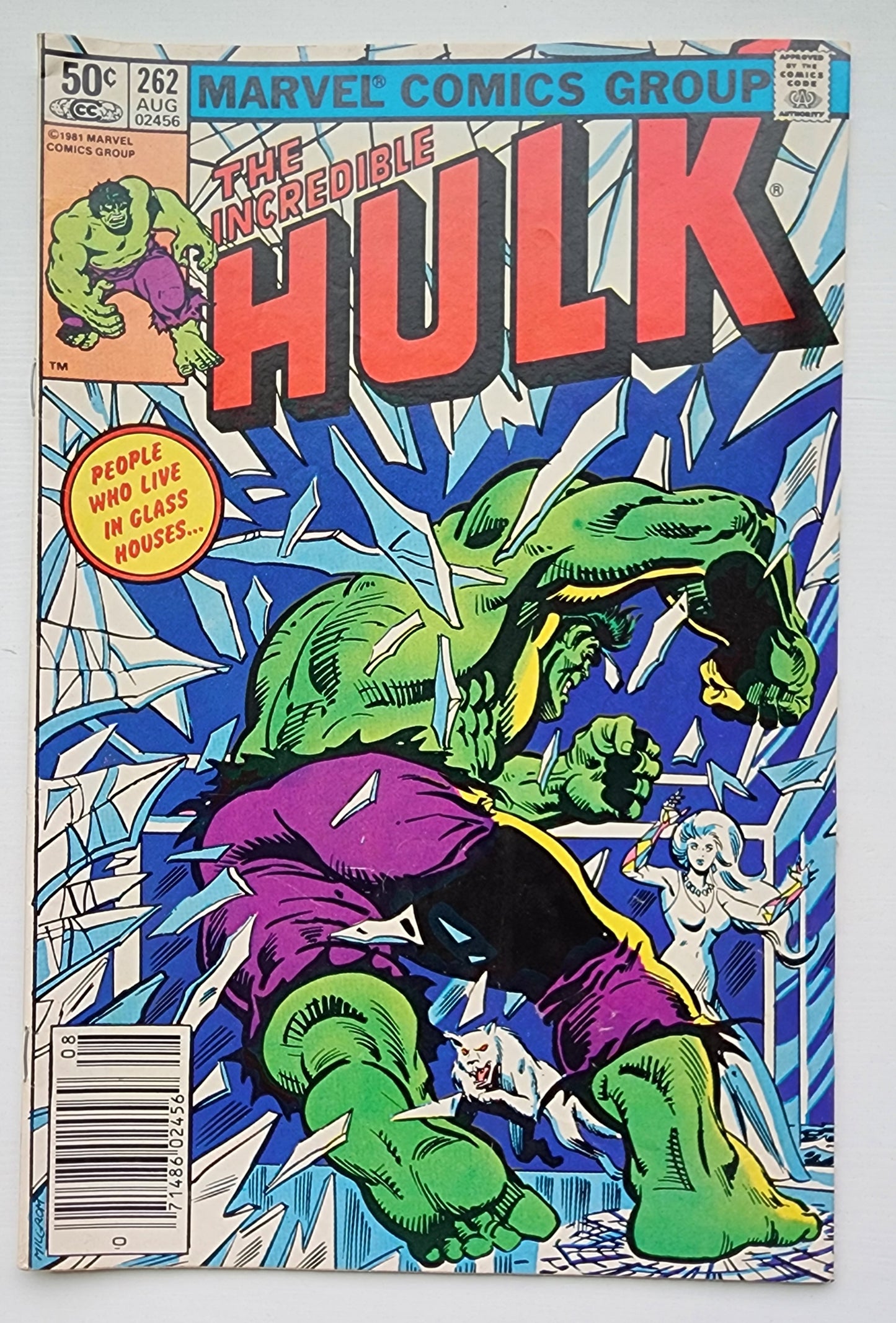 INCREDIBLE HULK #262 1981 NEWSSTAND [I01] Incredible Hulk MARVEL COMICS