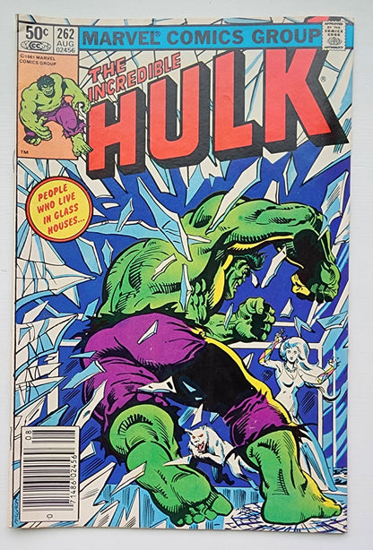 INCREDIBLE HULK #262 1981 NEWSSTAND [I01] Incredible Hulk MARVEL COMICS