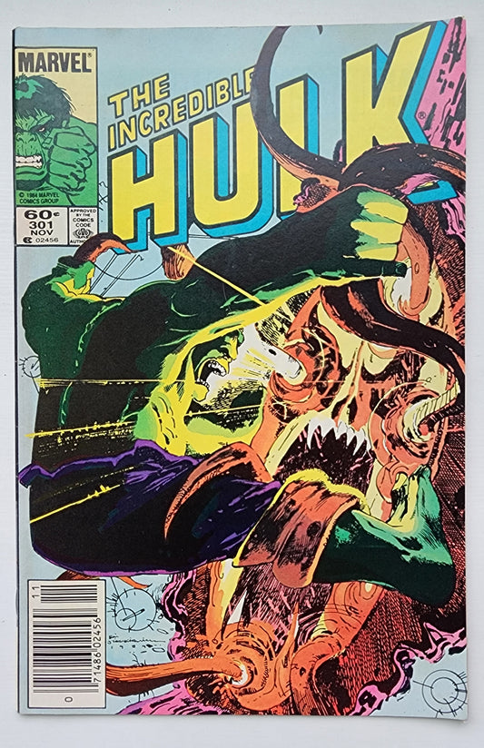 INCREDIBLE HULK #301 1984 NEWSSTAND Incredible Hulk MARVEL COMICS