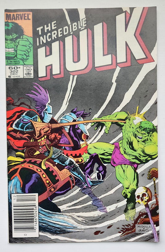 INCREDIBLE HULK #302 1984 NEWSSTAND Incredible Hulk MARVEL COMICS