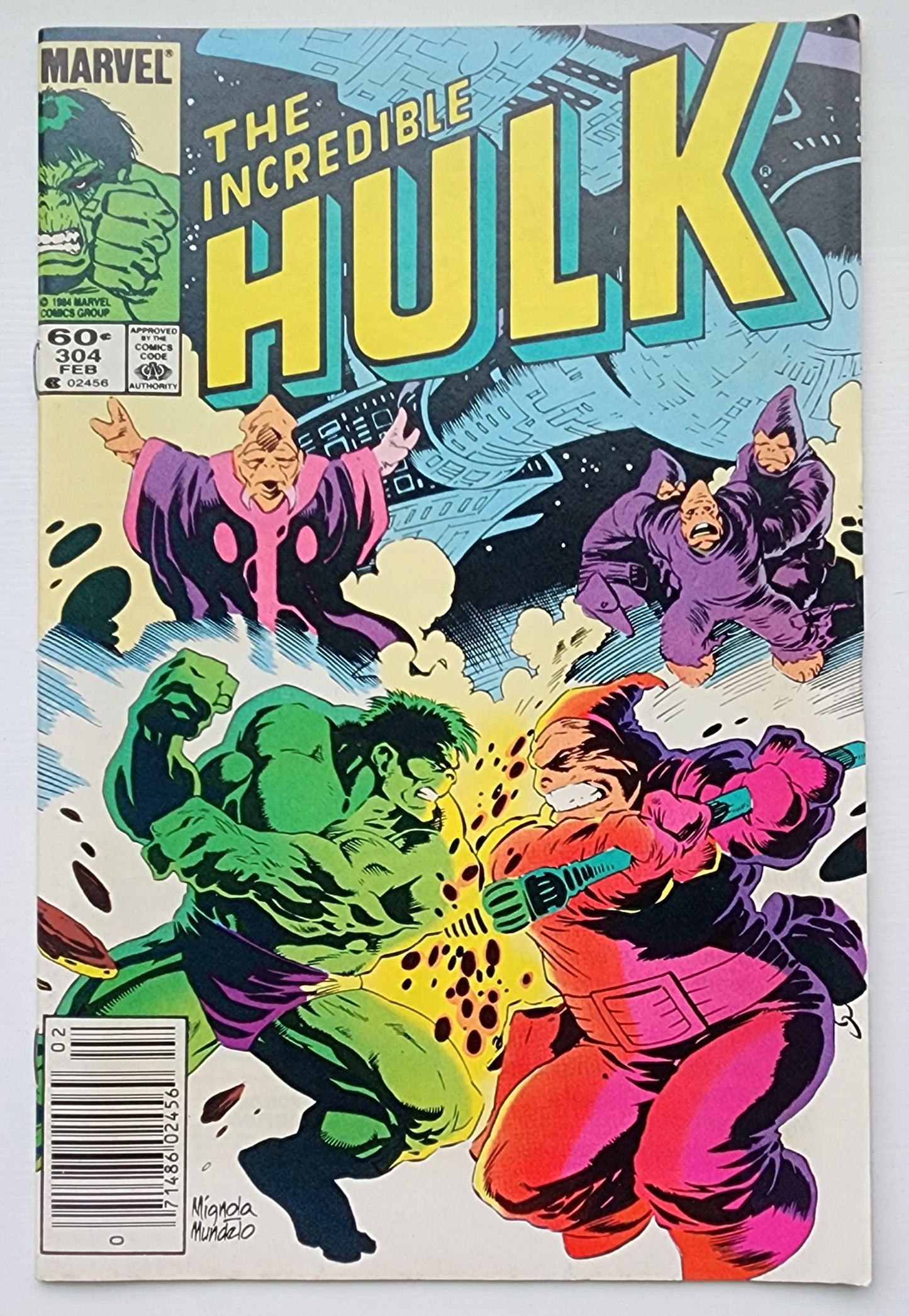 INCREDIBLE HULK #304 1985 NEWSSTAND Incredible Hulk MARVEL COMICS