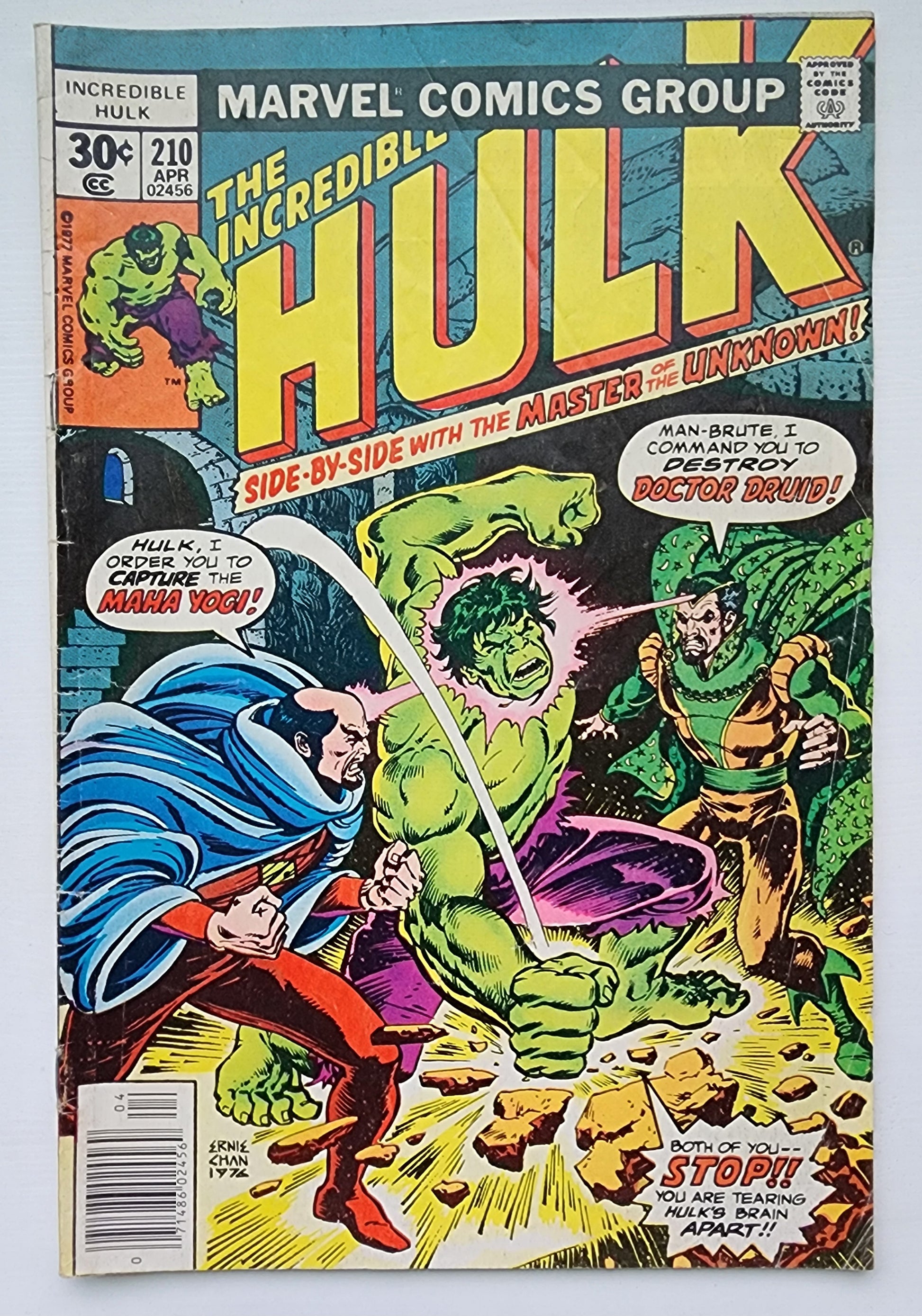 INCREDIBLE HULK #210 1977 NEWSSTAND Incredible Hulk MARVEL COMICS