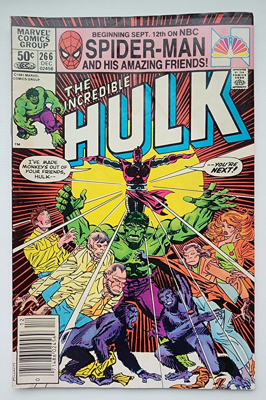 INCREDIBLE HULK #266 1981 NEWSSTAND [I01] Incredible Hulk MARVEL COMICS