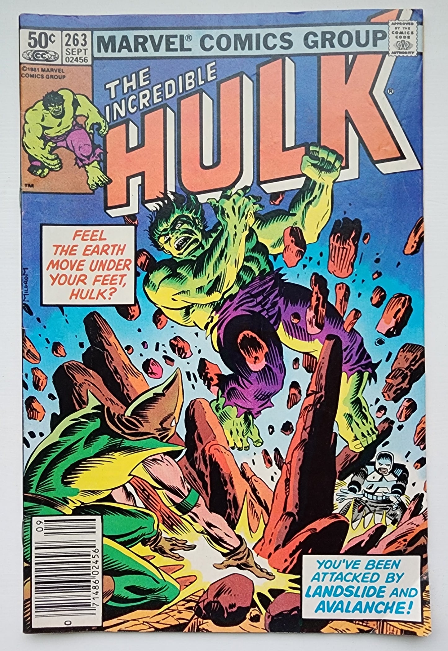 INCREDIBLE HULK #263 1981 NEWSSTAND [I01] Incredible Hulk MARVEL COMICS