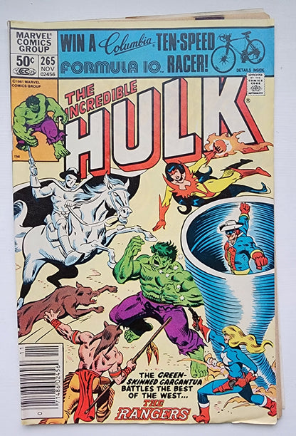 INCREDIBLE HULK #265 1981 NEWSSTAND (1ST APP FIREBIRD) [I01] Incredible Hulk MARVEL COMICS