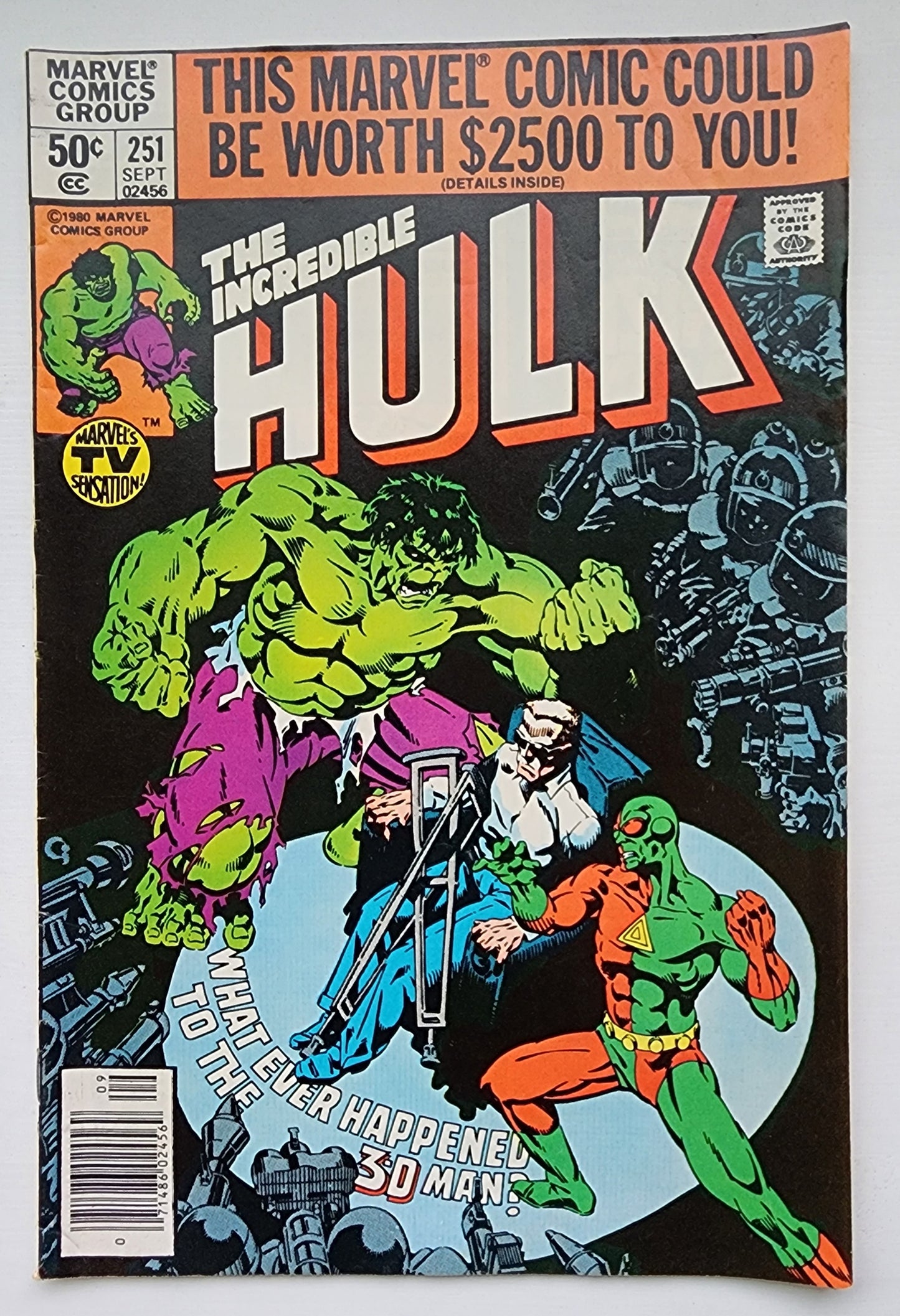 INCREDIBLE HULK #251 1980 NEWSSTAND Incredible Hulk MARVEL COMICS