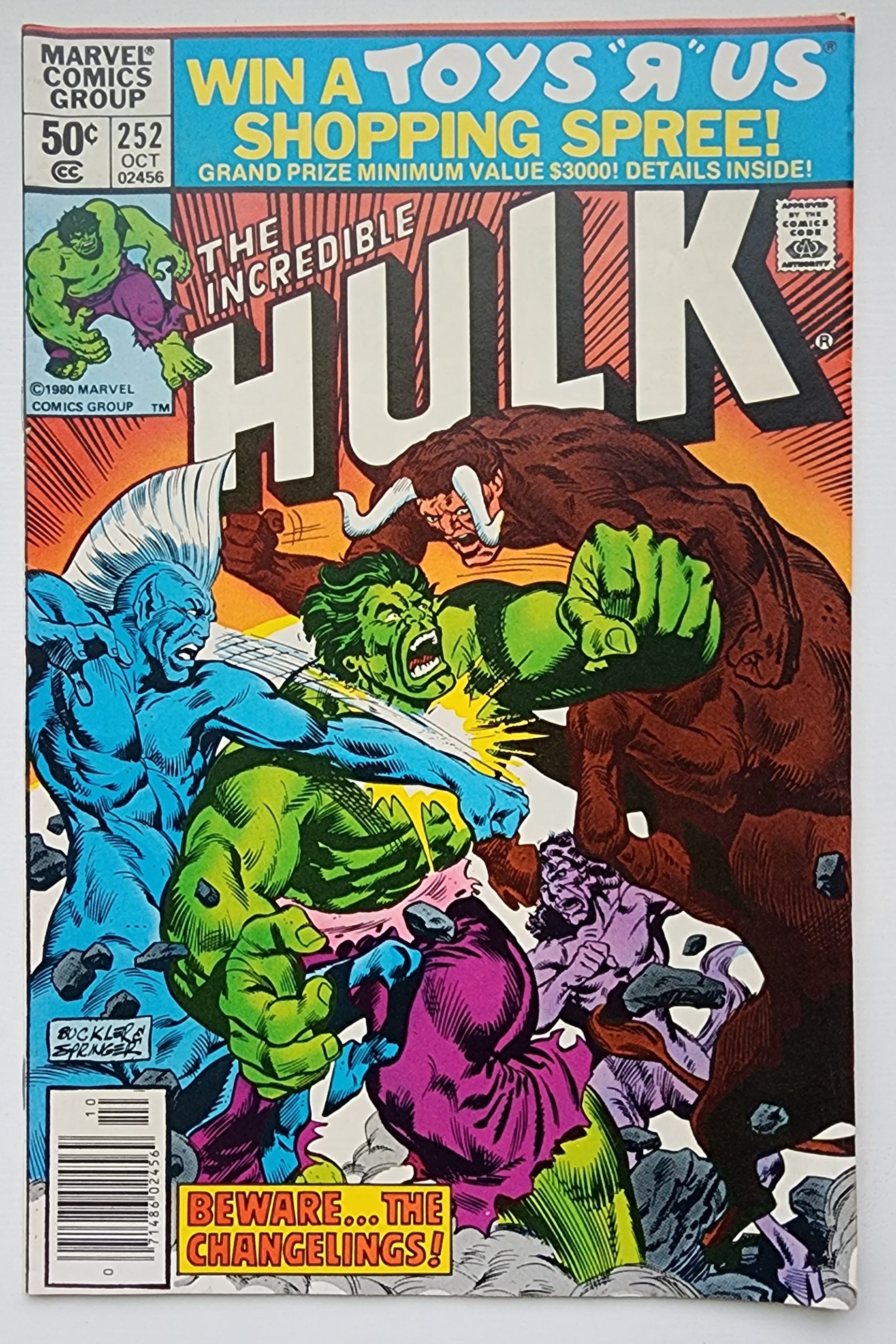 INCREDIBLE HULK #252 1980 NEWSSTAND Incredible Hulk MARVEL COMICS