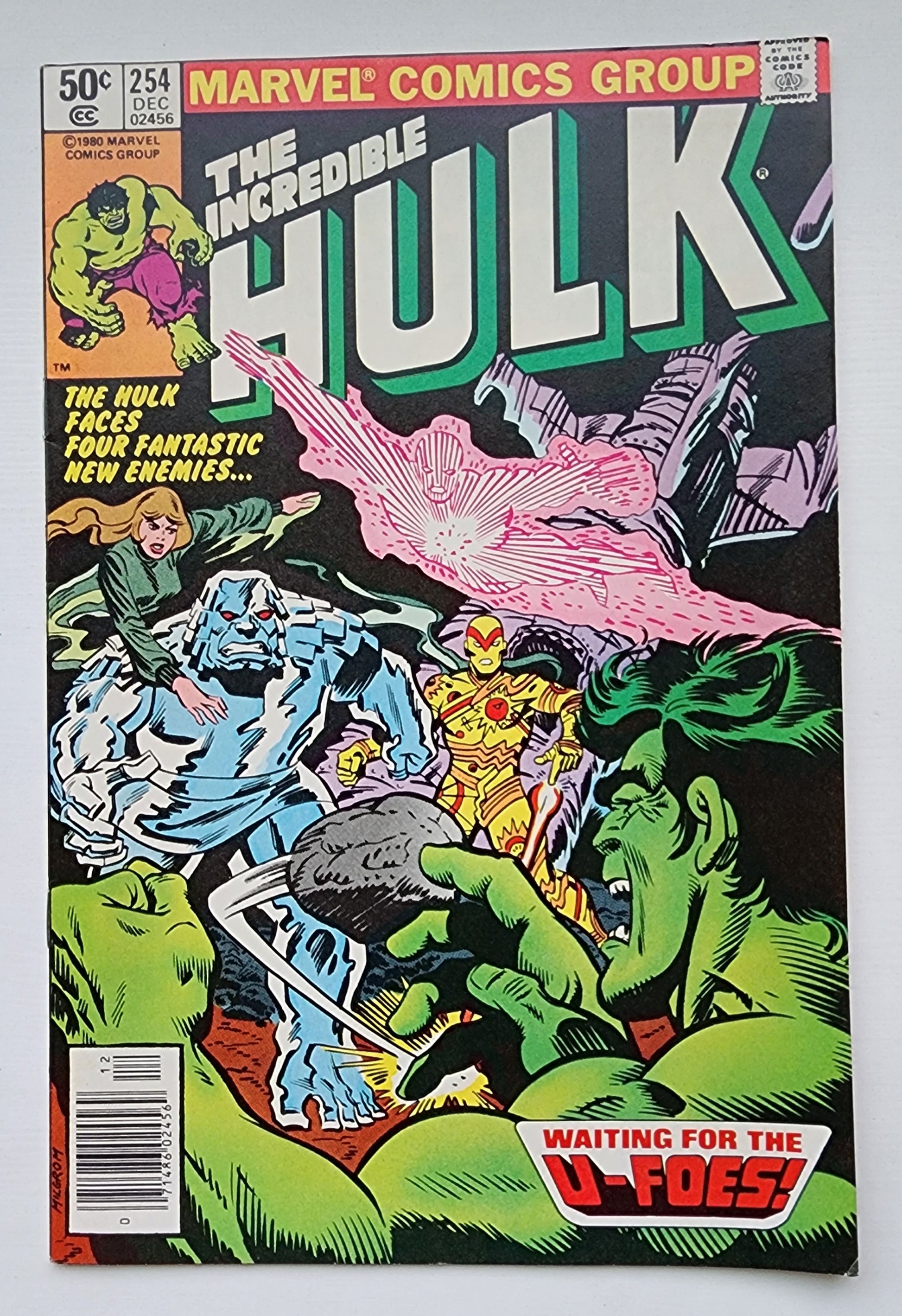 INCREDIBLE HULK #254 1980 NEWSSTAND (ORIGIN & 1ST APP U-FOES) Incredible Hulk MARVEL COMICS