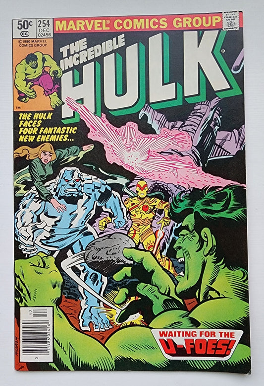 INCREDIBLE HULK #254 1980 NEWSSTAND (ORIGIN & 1ST APP U-FOES) Incredible Hulk MARVEL COMICS