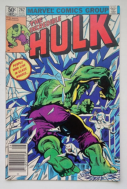INCREDIBLE HULK #262 1981 NEWSSTAND [I02] Incredible Hulk MARVEL COMICS