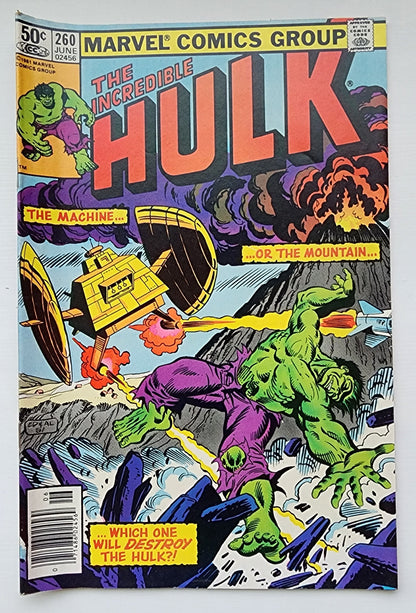 INCREDIBLE HULK #260 1981 NEWSSTAND Incredible Hulk MARVEL COMICS