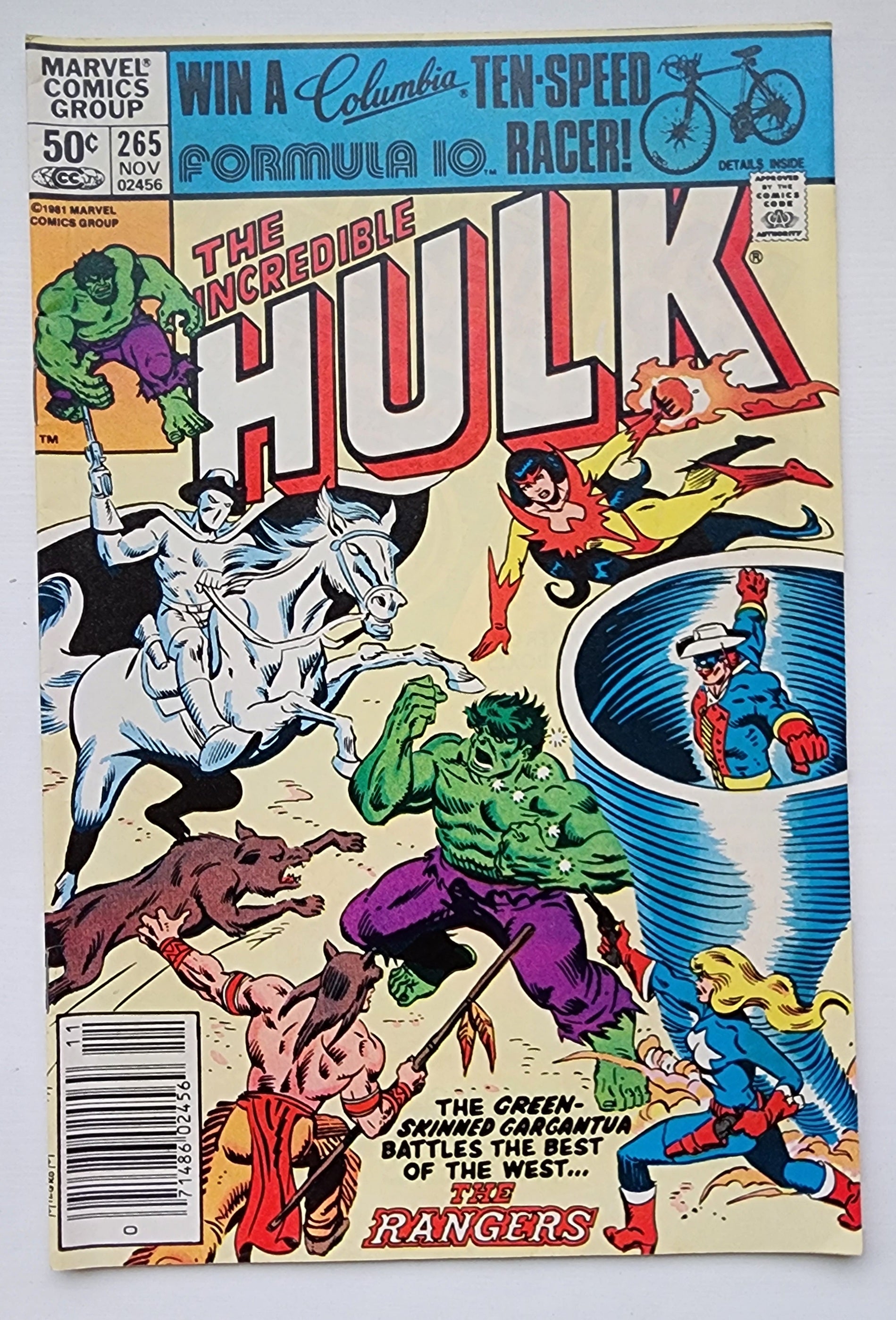 INCREDIBLE HULK #265 1981 NEWSSTAND (1ST APP FIREBIRD) [I02] Incredible Hulk MARVEL COMICS