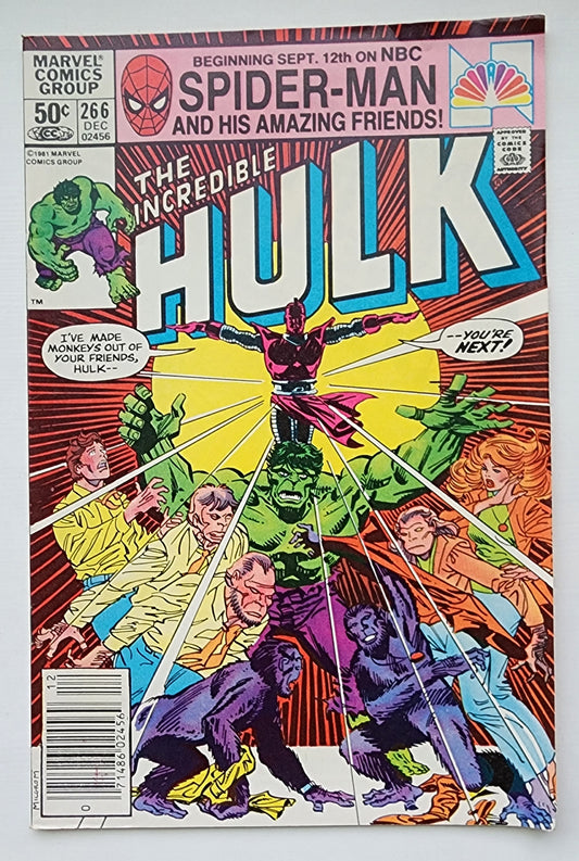 INCREDIBLE HULK #266 1981 NEWSSTAND [I02] Incredible Hulk MARVEL COMICS