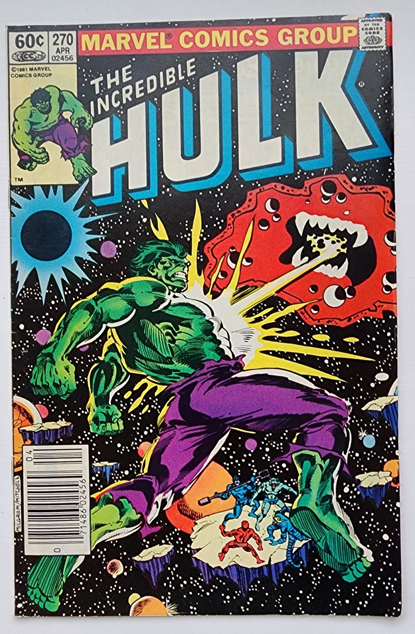INCREDIBLE HULK #270 1982 NEWSSTAND Incredible Hulk MARVEL COMICS
