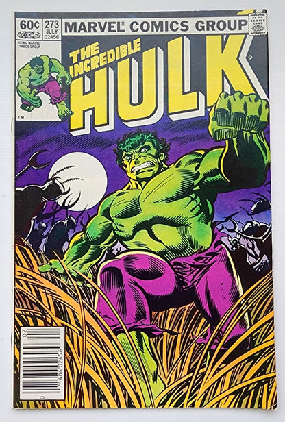 INCREDIBLE HULK #273 1982 NEWSSTAND Incredible Hulk MARVEL COMICS