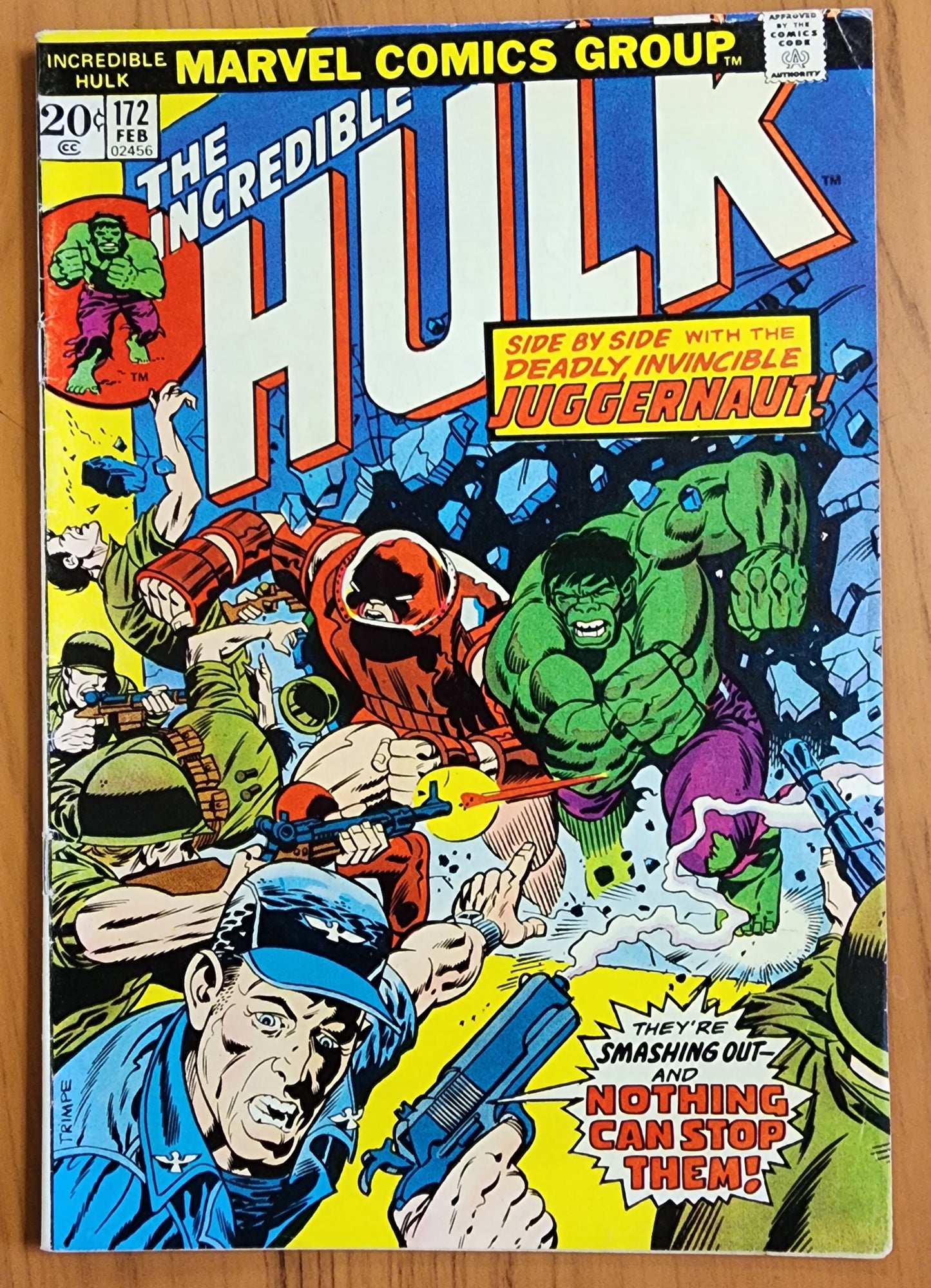 INCREDIBLE HULK #172 1974 Incredible Hulk MARVEL COMICS
