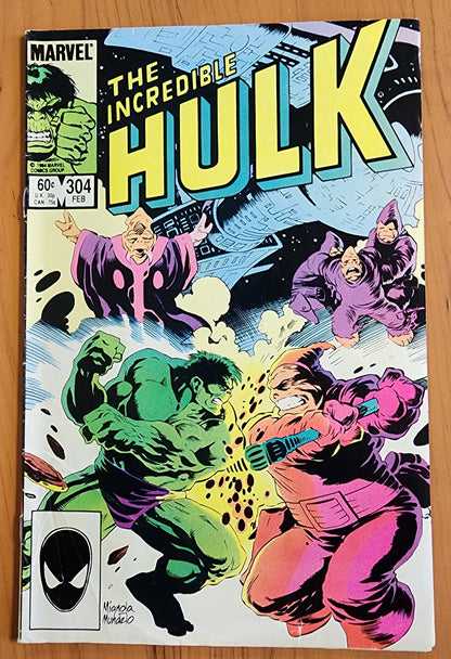 INCREDIBLE HULK #304 1985 Incredible Hulk MARVEL COMICS
