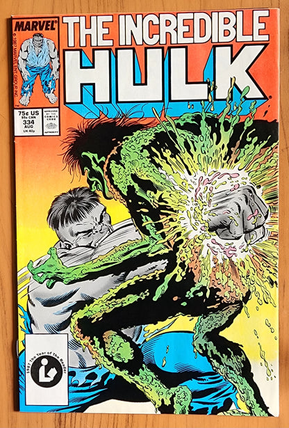 INCREDIBLE HULK #334 1987 (1ST APP HALF-LIFE) Incredible Hulk MARVEL COMICS