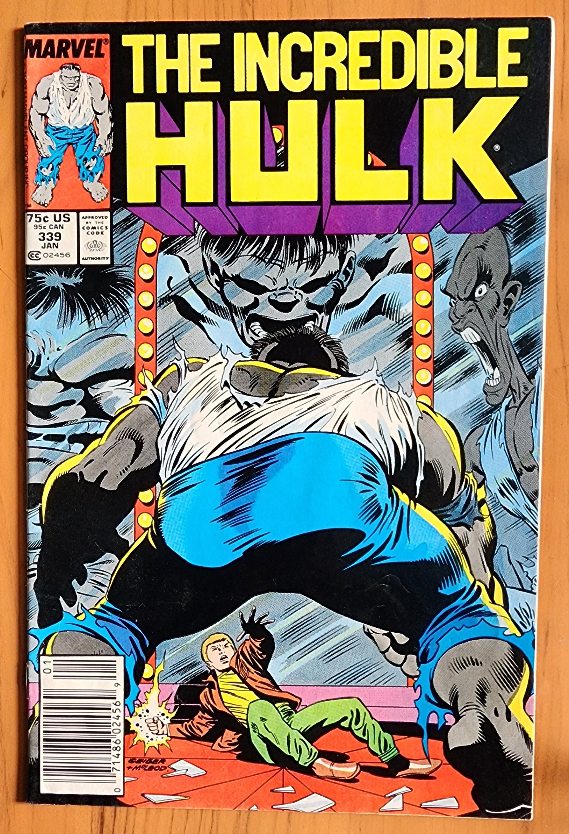 INCREDIBLE HULK #339 1987 MCFARLANE COVER NEWSSTAND Incredible Hulk MARVEL COMICS
