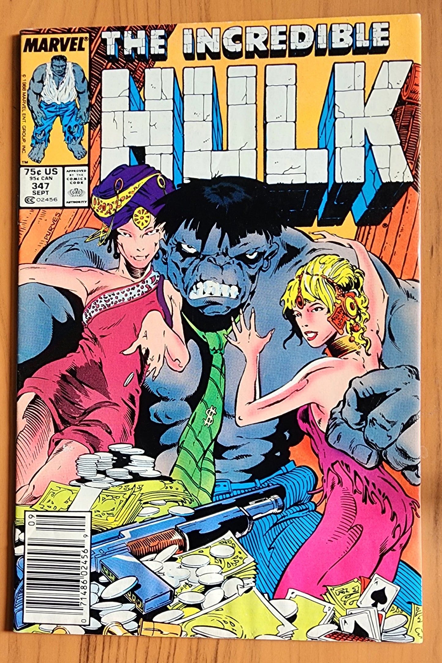 INCREDIBLE HULK #347 1988 NEWSSTAND (1ST APP JOE FIXIT) Incredible Hulk MARVEL COMICS