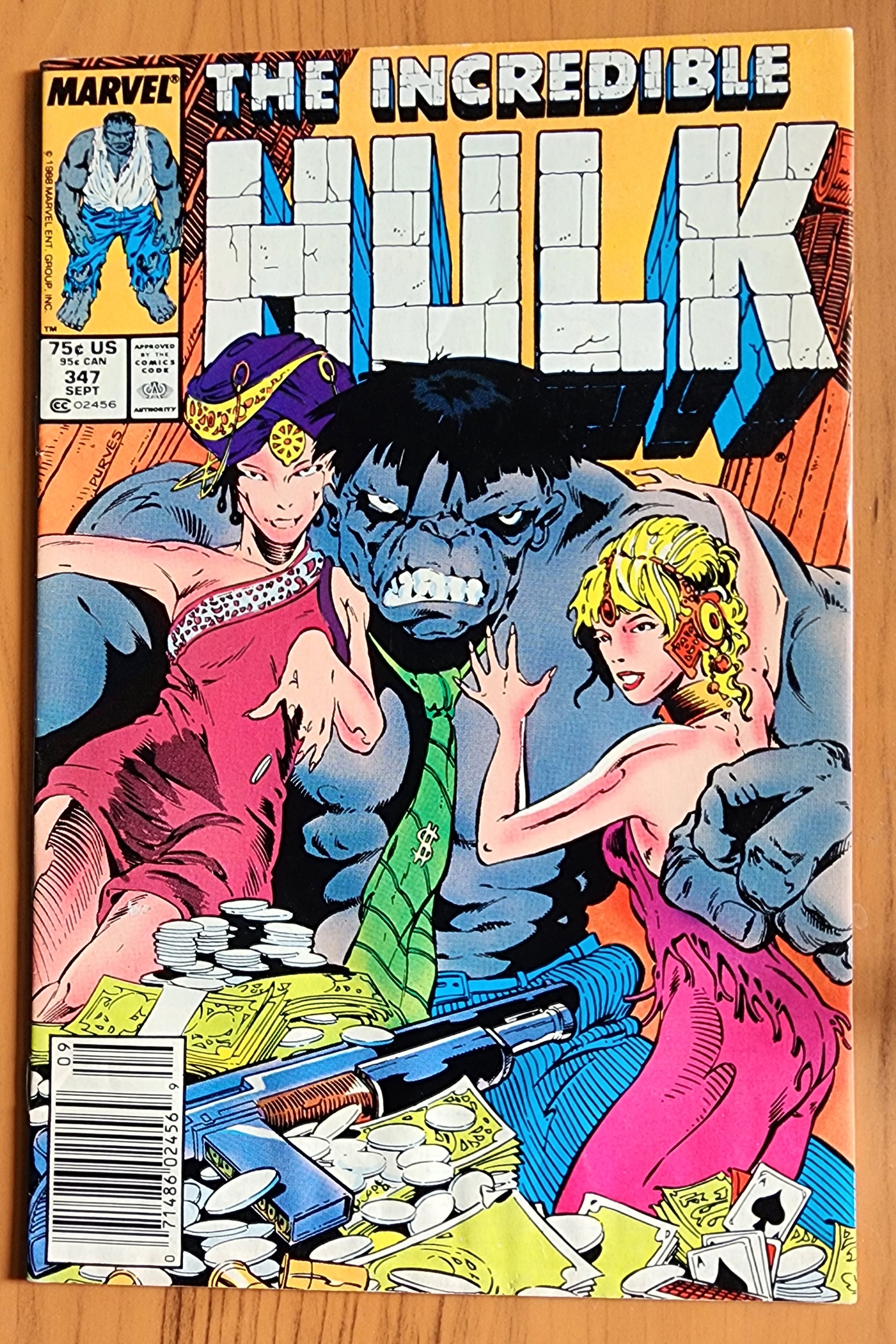 INCREDIBLE HULK #347 1988 NEWSSTAND (1ST APP JOE FIXIT) Incredible Hulk MARVEL COMICS