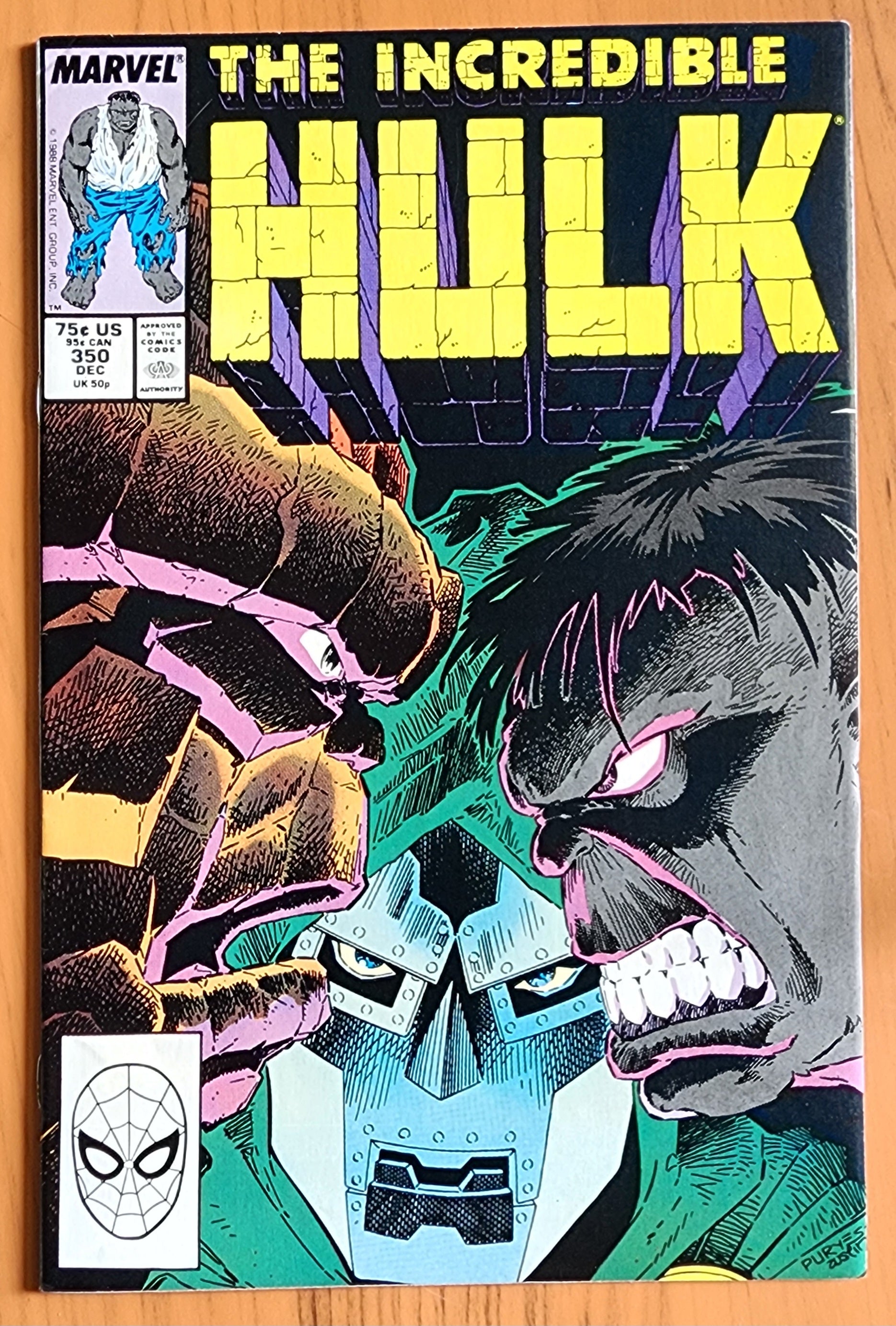 INCREDIBLE HULK #350 1988 [J01] Incredible Hulk MARVEL COMICS