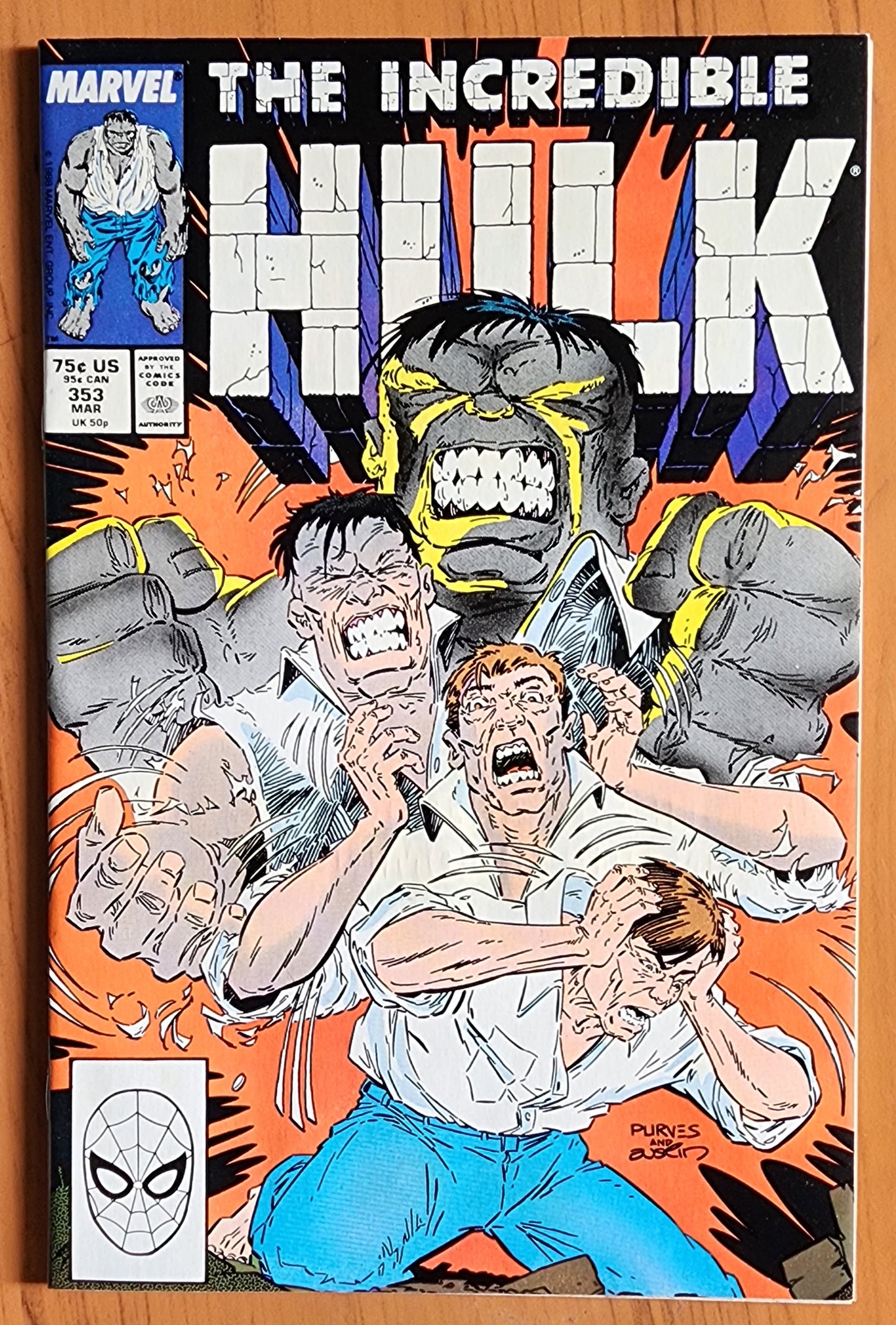 INCREDIBLE HULK #353 1989 [J01] Incredible Hulk MARVEL COMICS